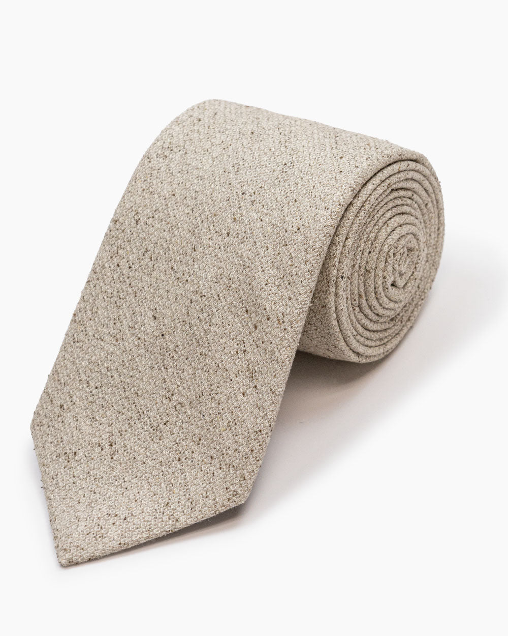Tan Textured Solid Tie