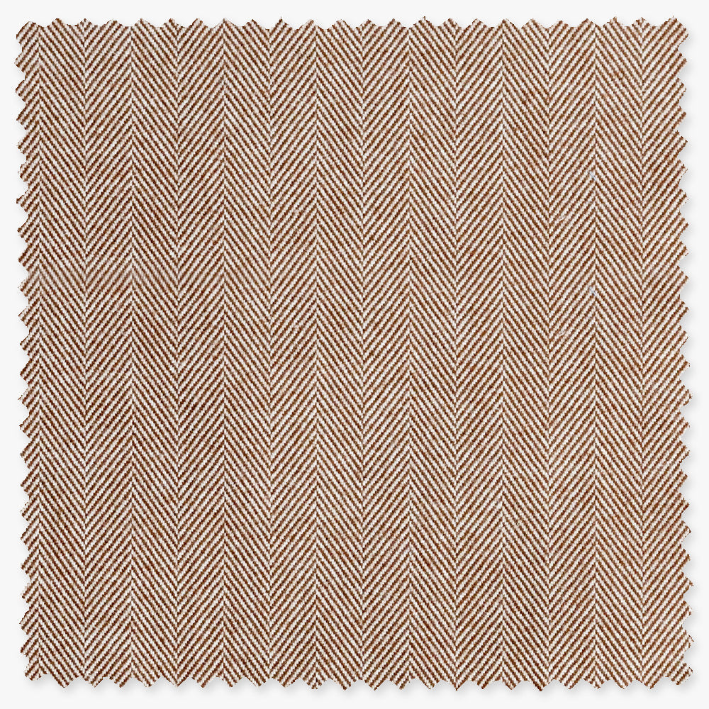 Brown Brushed Herringbone