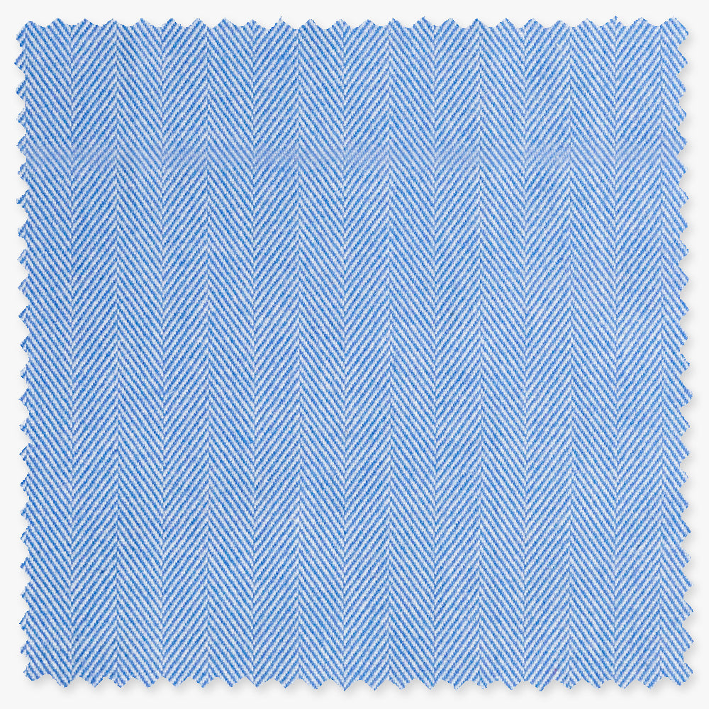 Blue Brushed Herringbone