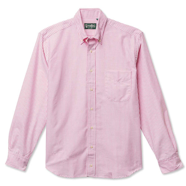 Gitman Bros. Pink Stripe Spring Oxford Weekend Shirt